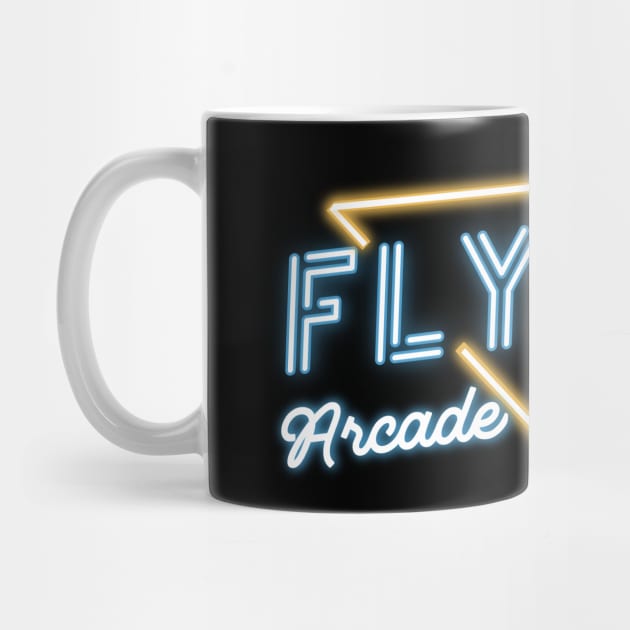 Flynn's Arcade - neon sign logo by BodinStreet